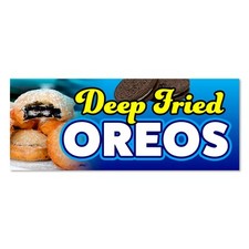 Deep Fried Oreos Vinyl Banner with Optional Sizes Made in the USA 