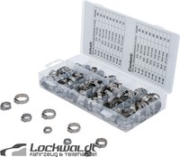BGS Edelstahl Schlauchklemmen Sortiment | Ø 5,8 - 21 Mm | 170-Tlg.