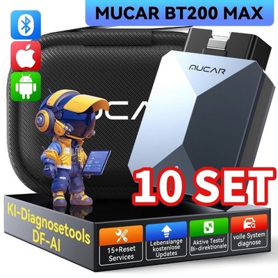 10 Set MUCAR BT200 MAX KFZ OBD2 Auto Diagnosegerät Car Scanner Tool Bluetooth