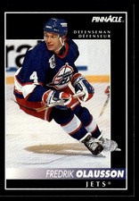 1992-93 Pinnacle Canadian Fredrik Olausson Winnipeg Jets #202