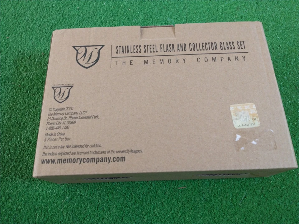 Garrafa e copos de aço inoxidável Green Bay Packers. Novo na caixa. - Imagem 3 de 3