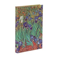 Van Gogh's Irises Mini Lined Hardback Journal (Elastic Band Closure) Paperb ...