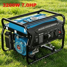 Inverter Generator Petrol max.3200W 7.0HP for Storm Flood Home Backup Power UK