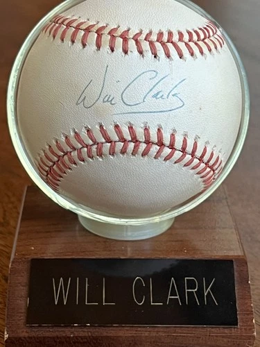 Will Clark "The Thrill" Signed Baseball Autograph SF Giants