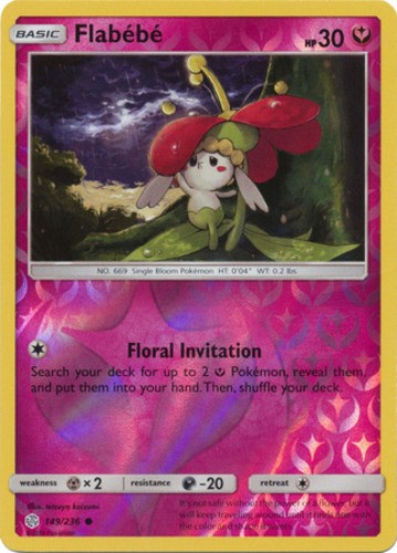 Flabebe - 149/236 - Common - Reverse Holo (Near Mint) Cosmic Eclipse - Fairy Pok