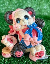    Enesco Pandannas 1994 All Wrapped Up In Love Fur You Valentine  s Day Panda