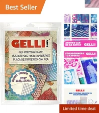 9" X 12" Easy-Clean Gel Printing Plate - Your Companion for Monoprint Creation