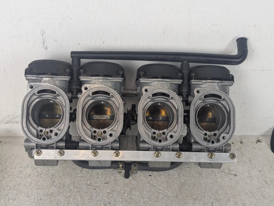 Kawasaki Ninja Zx11 Carburetor Carb Rack Set Manifold Spare Parts 1993-2001 Foto 4 de 4