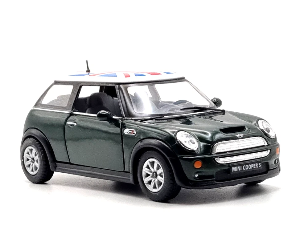 MINI COOPER S British Racing Green Metallic 1/28 Scale Model Car KINSMART - Image 3 of 4