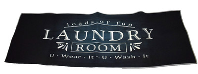 U Wear It U Wash It Laundry Room Rug Non Slip Floor Runner Mat 54'' x 18''
