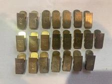 Lot of 22 Hawaiian Isles Kona Coffee Co. Miniature Bag Clips Advertising 1" Vtg.