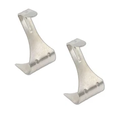 Set of 30 Silver Picture Rail Hooks, Moulding Hangers for Photo Frames