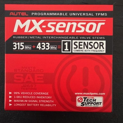 4 Pack New MX-Sensor 315MHZ+433Mhz=1Sensor Universal Tire Pressure Monitors