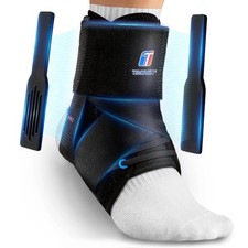 Quick Lace Up Ankle Brace for Women Men with Removable Side Splints, Ankle Su...