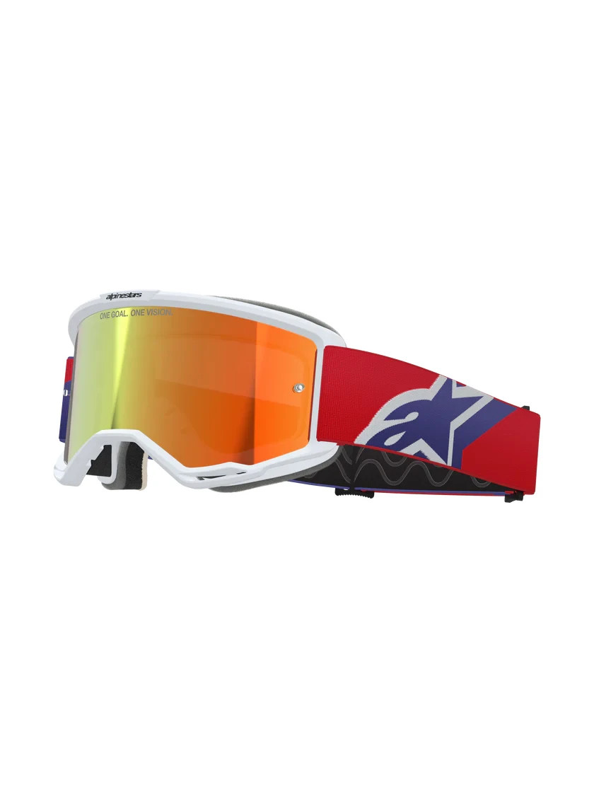 Alpinestars Vision 5 Corp MX Goggles Red Purple Mirror Red (3154)