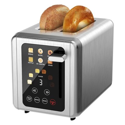 OMESER 850W Toaster 2 Scheiben Brötchenaufsatz Toastautomat  Touch Screen DHL