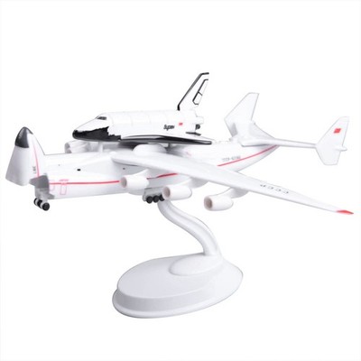 Für Antonov AN225 Mriya Flugzeug Maßstab 1:400 mit Buran Shuttle ABS Resin 21cm