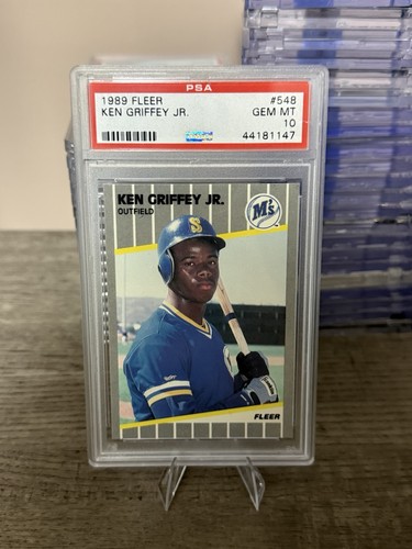 Fleer 1989 Ken Griffey Jr Rookie #548 PSA 10 Gem Mint Mariners Card
