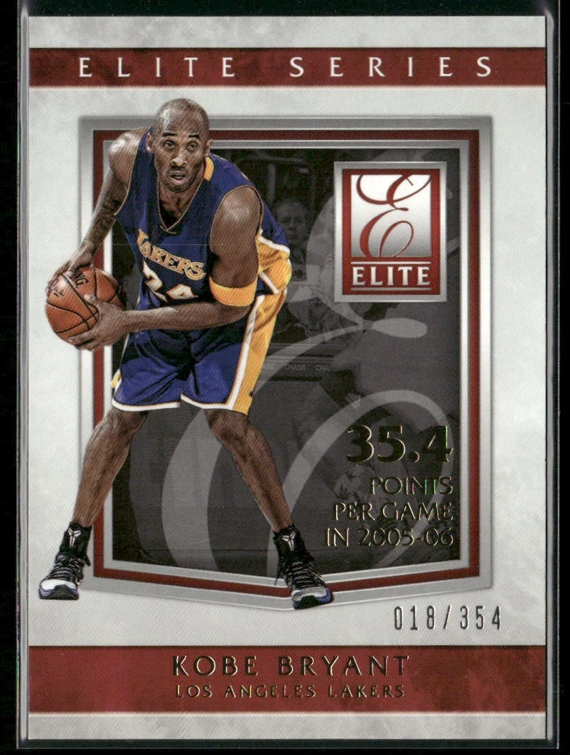 Kobe Bryant Basketball 2015-16 Season Serial Numbered Sports