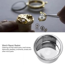 Watch Parts Cleaner Basket Easy to Carry Jewelry Repair Cleaner Mesh Holder