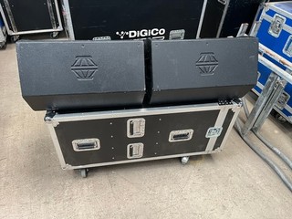 EM Acoustics Monitor wedges stage monitors M 12 handed PAIR two em wedges x2