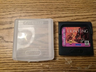 The Lion King Sega Game Gear Authentic Cart With Plastic Case