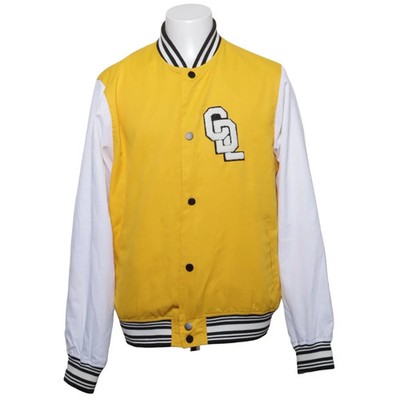Cropp, Collegejacke, Herren, Größe: M, Gelb/Weiß, Polyester, Print #Pjs