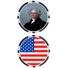 THOMAS JEFFERSON - USA Presidents - United States Commemorative Poker Chip