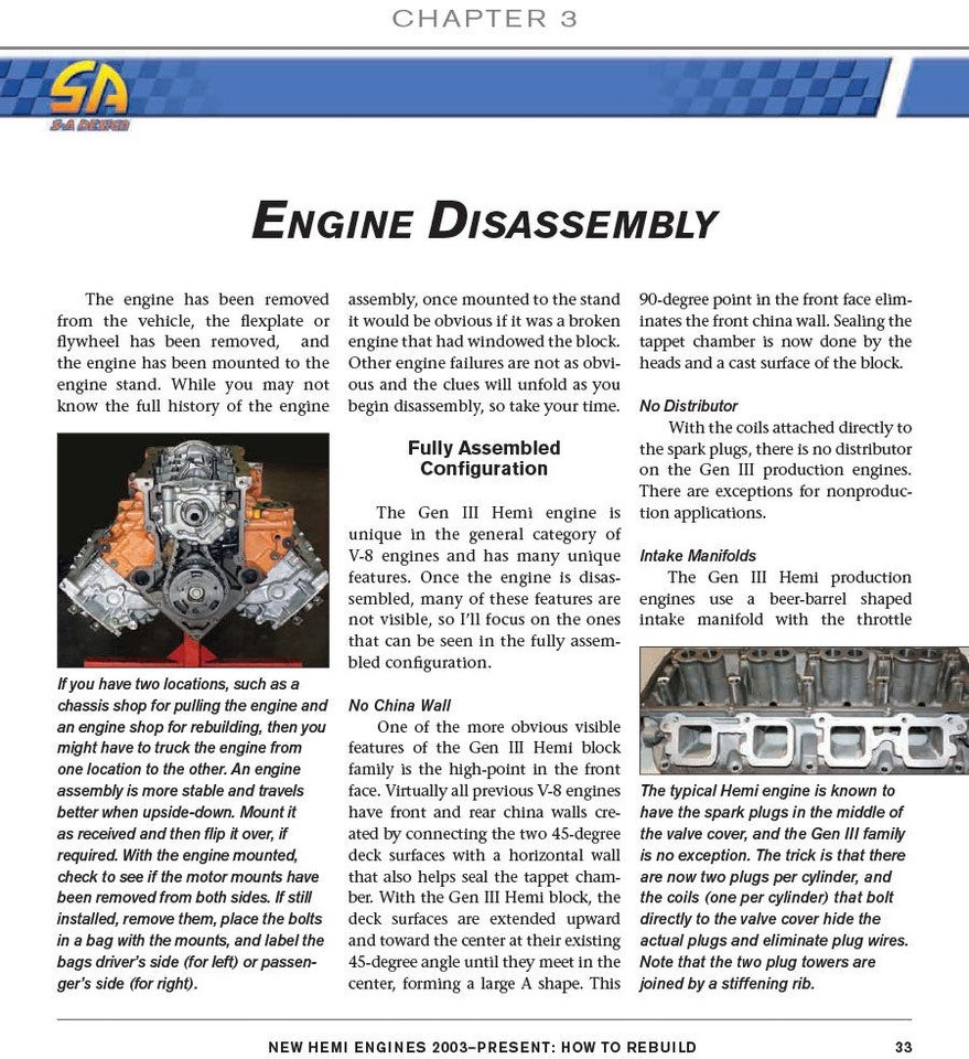 2003-Present Hemi Engines How To Rebuild 5.7L 6.1L 6.2L 6.4L Manual ...