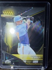 2026 Topps Chrome Black Gold Jordan Beck /50 Gold Wave Colorado Rockies 