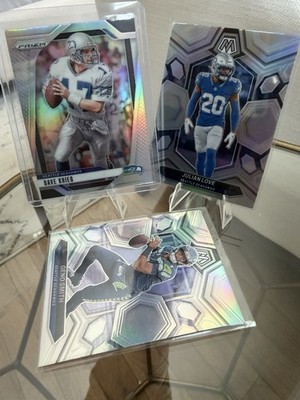SUPERBOWL CHAMPION Seattle Seahawks 24 card lot!  PANINI Mosaic, Prizm 3x SILVER