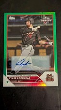 2023 Topps Pro Debut Tyler Locklear Auto Green Foil Parallel #71/99 Diamondbacks