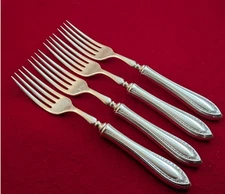 Lot Of 4 Oneida Community SHERATON 1910 Silverplate Hollow Handle Dinner Forks