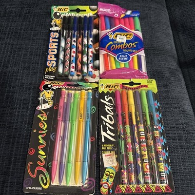 Bic Vintage Pens Tribals Color Combos Wavelengths 90s