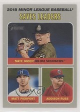 2019 Topps Heritage Minor League Edition Leaders Addison Russ Nate Griep fi9
