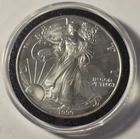 1999 Silver Eagle $1 Dollar 1oz Uncirculated .999 -In Capsule