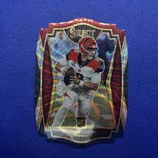 2020 Panini Select - Premier Level Joe Burrow #146 Tri-Color Prizm Die-Cut (RC)