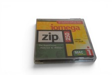 Iomega Zip 250MB Disk Mac Formatted ZIP Disk Cartridge w/ Case Tested Vintage