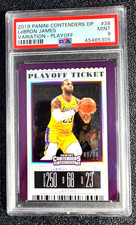 2019 PSA 9 MINT LEBRON JAMES VARIATION CONTENDERS PLAYOFF TICKET SSP /18 G6565