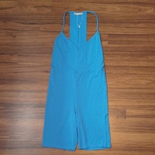 NWOT Zara Blue Spaghetti Strap One Piece Romper Size Medium