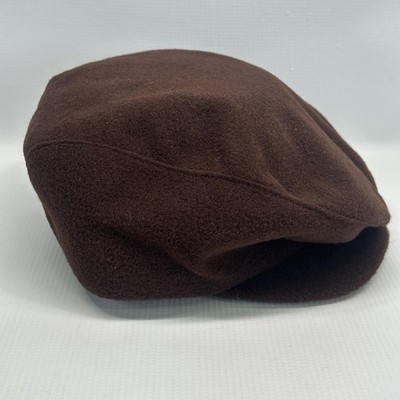 Thinsulate 3M Hat Cap Flat Mens Large Brown Felt Insulated Lined Winter USA
