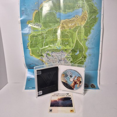 Grand Theft Auto V GTA 5 PS3 Complete w/ Manual Map Insert PlayStation 3 Tested