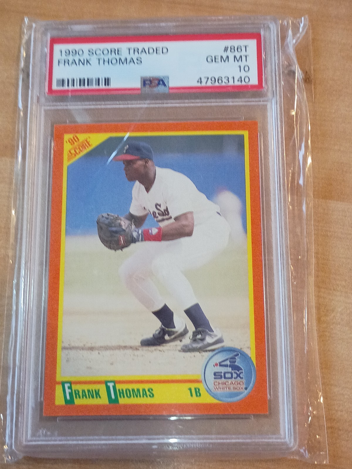 1990 Score Rookie & Traded - Frank Thomas #86T (RC) PSA 10 Gem Mint