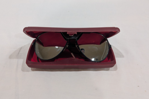 Vintage Leder Seitenschilde Safesport Gletscher Sonnenbrille Berg Wandern Schiffe - Bild 8 von 8
