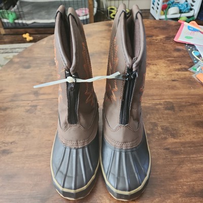 Polar Edge Snow/Rain Boots Western Style Zip Front Size 4Y