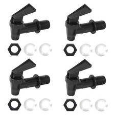 4 PCS Cooler Faucet Spigot, Leakproof Plastic Tap Set for Beverage Dispensers...