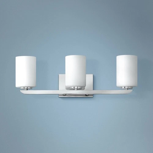 Hinkley Kyra 24"W Polished Nickel 3-Light Bath Light - Picture 1 of 8