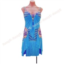 jz Handmade Women Samba Ballroom Swing Salsa Rumba Latin Dance Dress RHYTHM