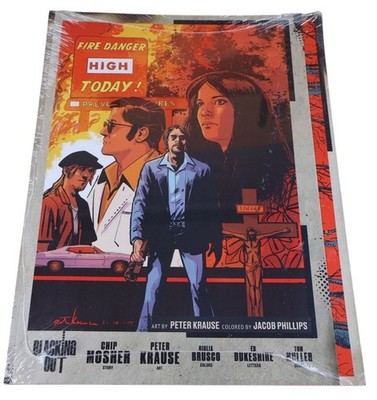 Blacking Out Graphic Novel & Poster Set Mosher Krause Phillips New Sealed Crime