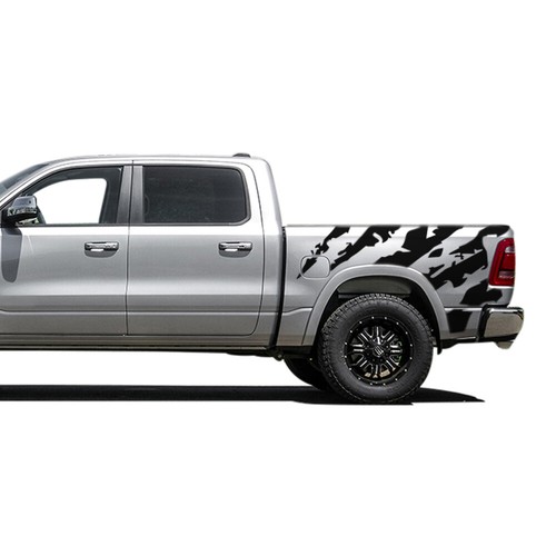 Autocollant pour Dodge Ram Crew Cab 1500 lit sport côté graphismes design décalcomanie vinyle - Photo 1 sur 7